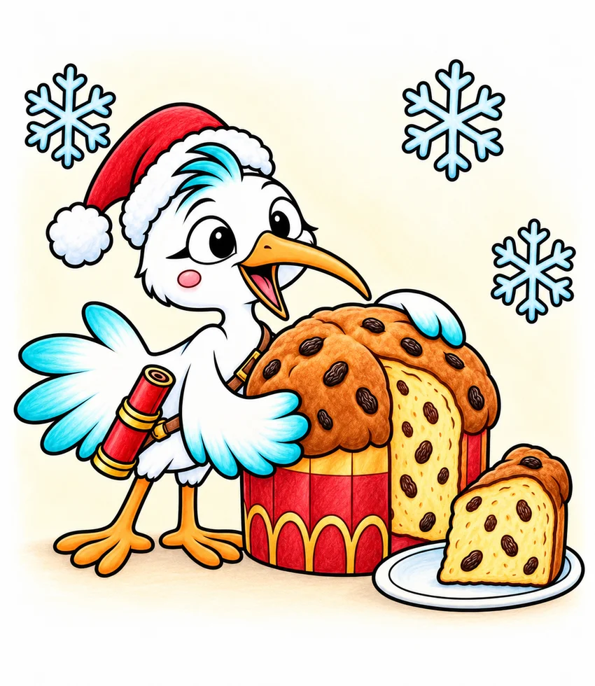 Italy: Panettone coloring page