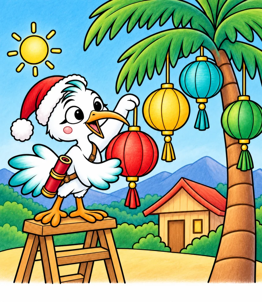 Philippines: The Longest Christmas coloring page