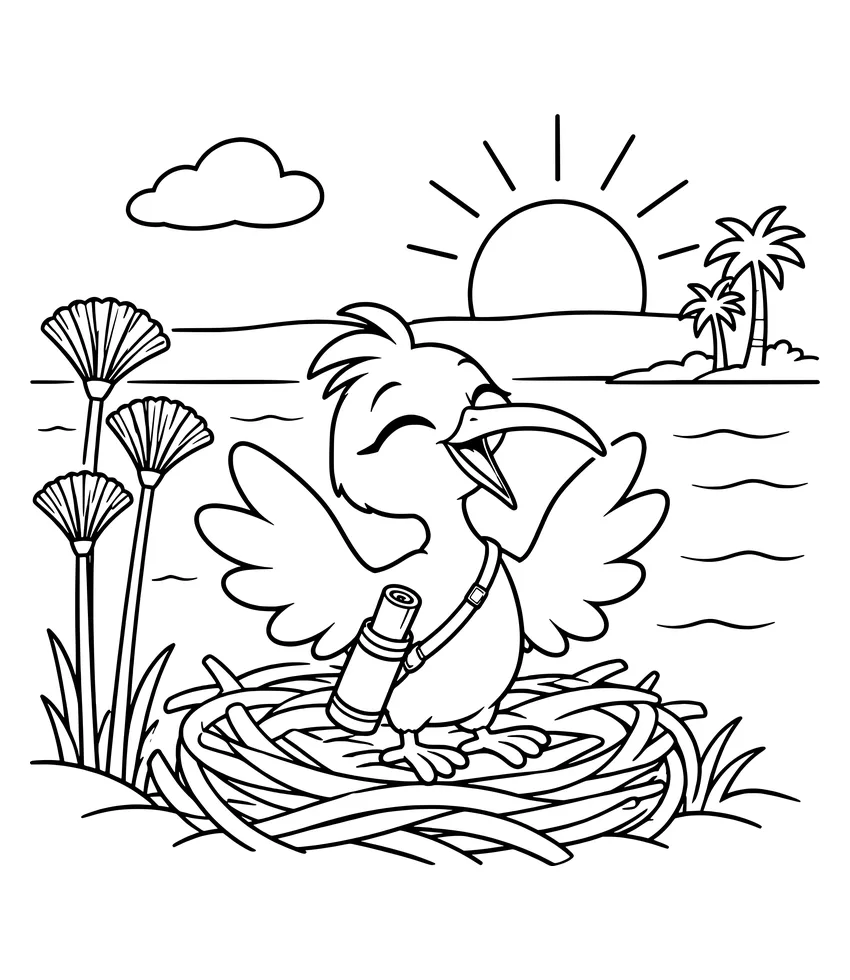 Good Morning, Nile! coloring page