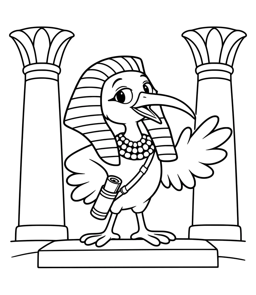 Pharaoh for a Day coloring page