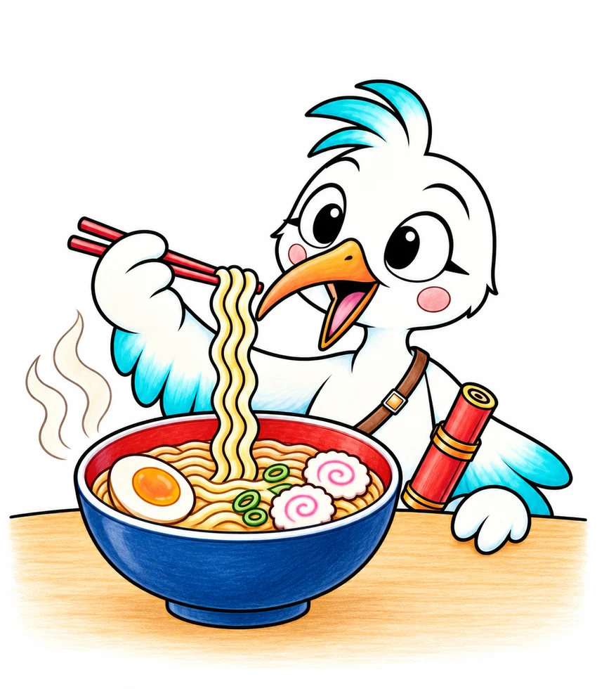 Instant Ramen coloring page