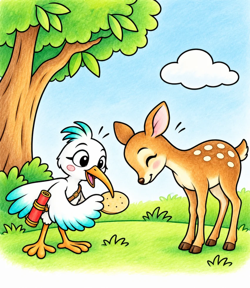 The Deer of Nara coloring page