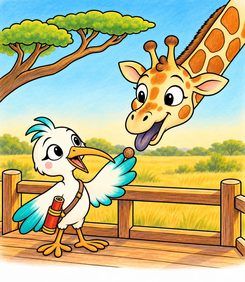 Giraffe Centre coloring page