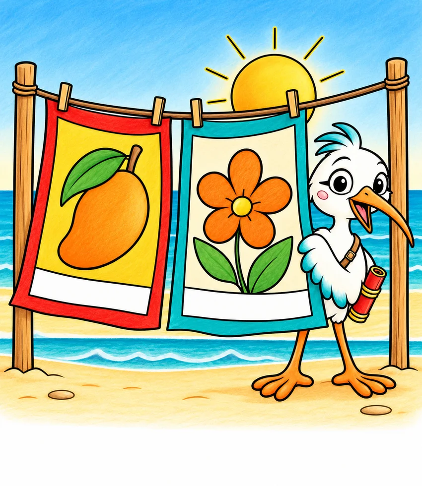 Kanga Cloth coloring page