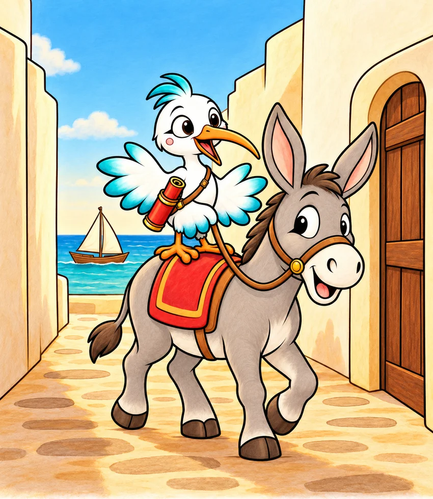 Lamu Donkeys coloring page