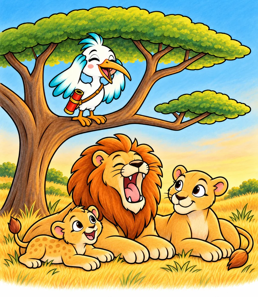 Lions coloring page