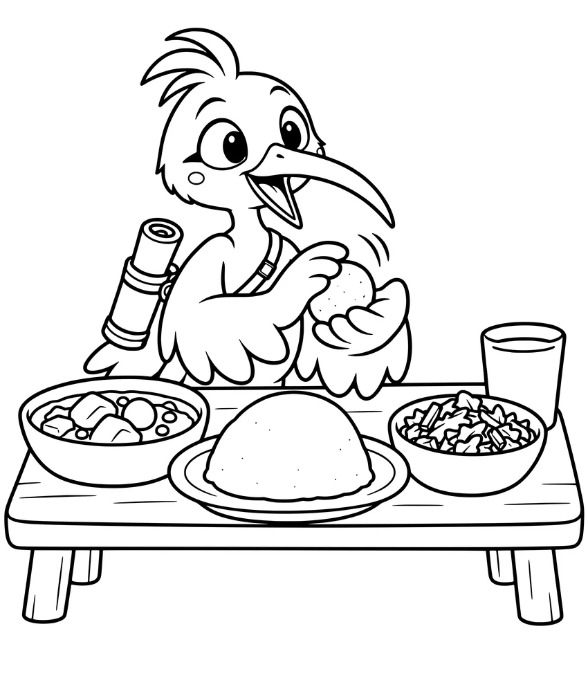 Ugali: Nilobi enjoys a meal of ugali, stew and greens.
